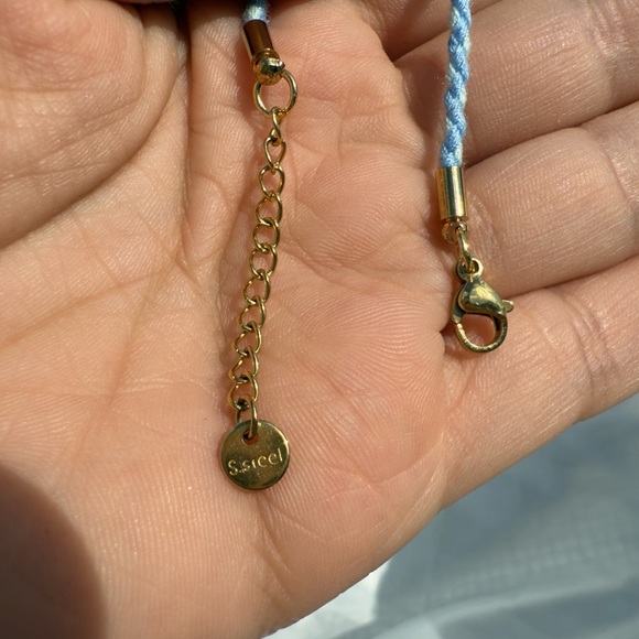 Shell, starfish, seahorse Charm Bracelet with Blue Cord - Picture 10 of 10